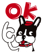 A golf of French Bulldog "butch" sticker #291389