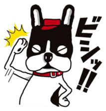 A golf of French Bulldog "butch" sticker #291392