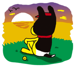 A golf of French Bulldog "butch" sticker #291402