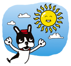 A golf of French Bulldog "butch" sticker #291405