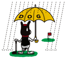 A golf of French Bulldog "butch" sticker #291406