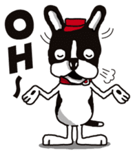 A golf of French Bulldog "butch" sticker #291411