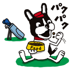 A golf of French Bulldog "butch" sticker #291416