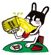 A golf of French Bulldog "butch" sticker #291422