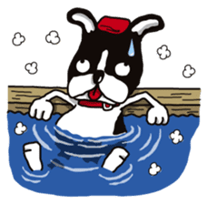 A golf of French Bulldog "butch" sticker #291423