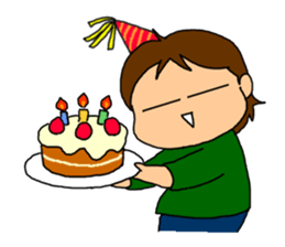 Single-edged eyelids on the flat face sticker #291986