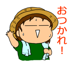 Single-edged eyelids on the flat face sticker #291988