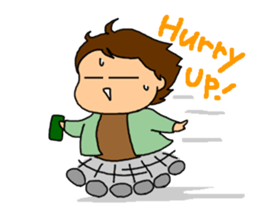 Single-edged eyelids on the flat face sticker #291998