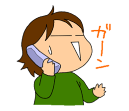 Single-edged eyelids on the flat face sticker #291999