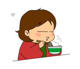 Single-edged eyelids on the flat face sticker #292005