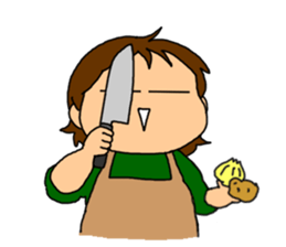 Single-edged eyelids on the flat face sticker #292007