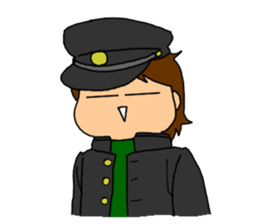 Single-edged eyelids on the flat face sticker #292016