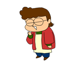 Single-edged eyelids on the flat face sticker #292019