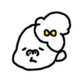 little little girl stamp sticker #292311