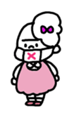 little little girl stamp sticker #292322