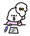 little little girl stamp sticker #292330