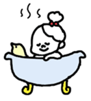little little girl stamp sticker #292334