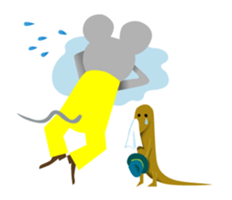 Funny mice sticker #292480