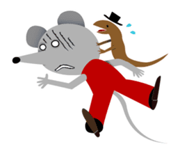 Funny mice sticker #292486