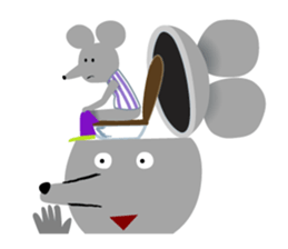 Funny mice sticker #292500