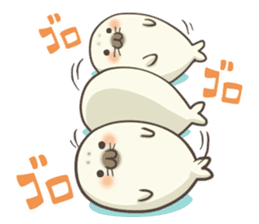 Cute Baby Harbor seal !! sticker #292667