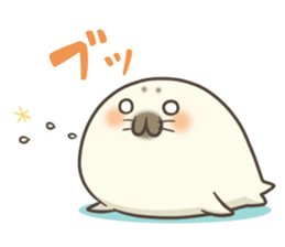 Cute Baby Harbor seal !! sticker #292678