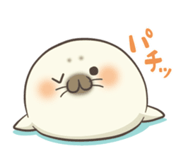 Cute Baby Harbor seal !! sticker #292692