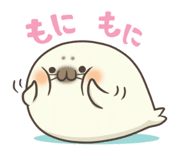 Cute Baby Harbor seal !! sticker #292701