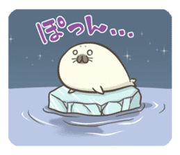 Cute Baby Harbor seal !! sticker #292704