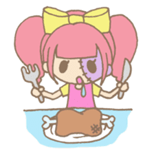 Zombiena and Kuro. sticker #292825