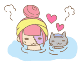 Zombiena and Kuro. sticker #292829