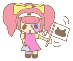 Zombiena and Kuro. sticker #292841