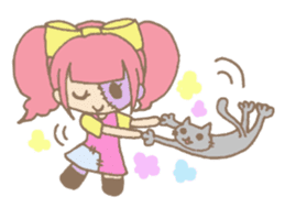 Zombiena and Kuro. sticker #292849