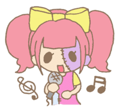 Zombiena and Kuro. sticker #292852