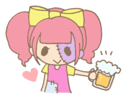 Zombiena and Kuro. sticker #292855