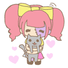 Zombiena and Kuro. sticker #292864