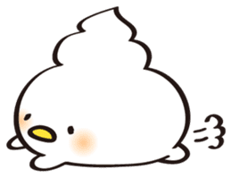 whipped cream bird sticker #292920