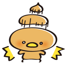 whipped cream bird sticker #292938