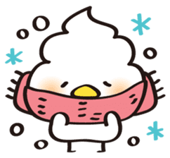 whipped cream bird sticker #292943