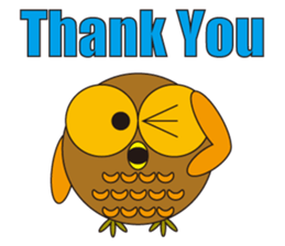 circle face 2 owl sticker #293945