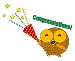 circle face 2 owl sticker #293946