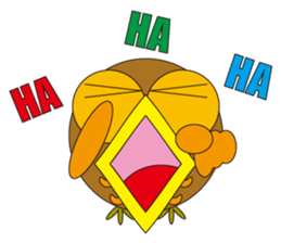 circle face 2 owl sticker #293948