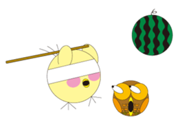 circle face 2 owl sticker #293964