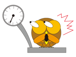 circle face 2 owl sticker #293979