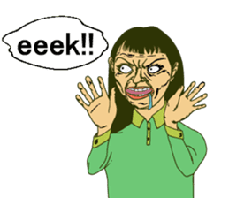 Pleasant friends and Mr.haru.(english) sticker #295310