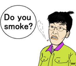 Pleasant friends and Mr.haru.(english) sticker #295311