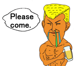 Pleasant friends and Mr.haru.(english) sticker #295312