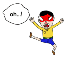 Pleasant friends and Mr.haru.(english) sticker #295316