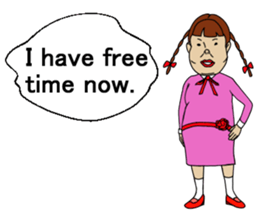 Pleasant friends and Mr.haru.(english) sticker #295328