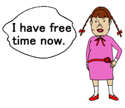 Pleasant friends and Mr.haru.(english) sticker #295328